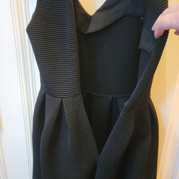 Topshop NWT BLACK⚫️ Ribbed Skater Dress - Picture 12 of 13